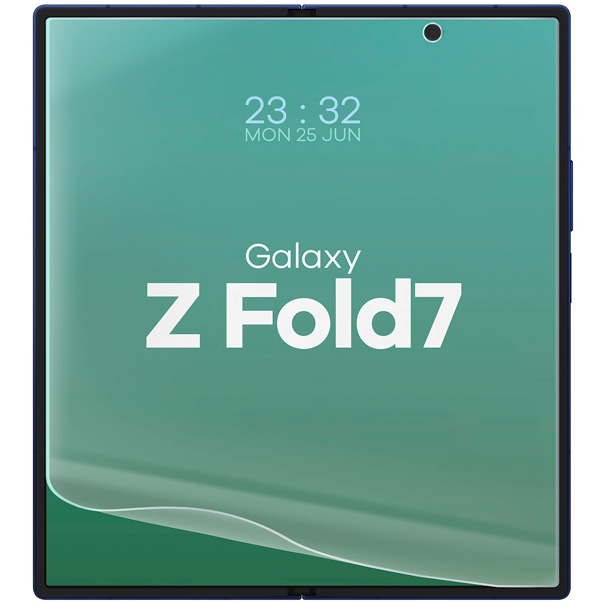 Folia hydrożelowa do Samsung Galaxy Z Fold7 obok telefonu